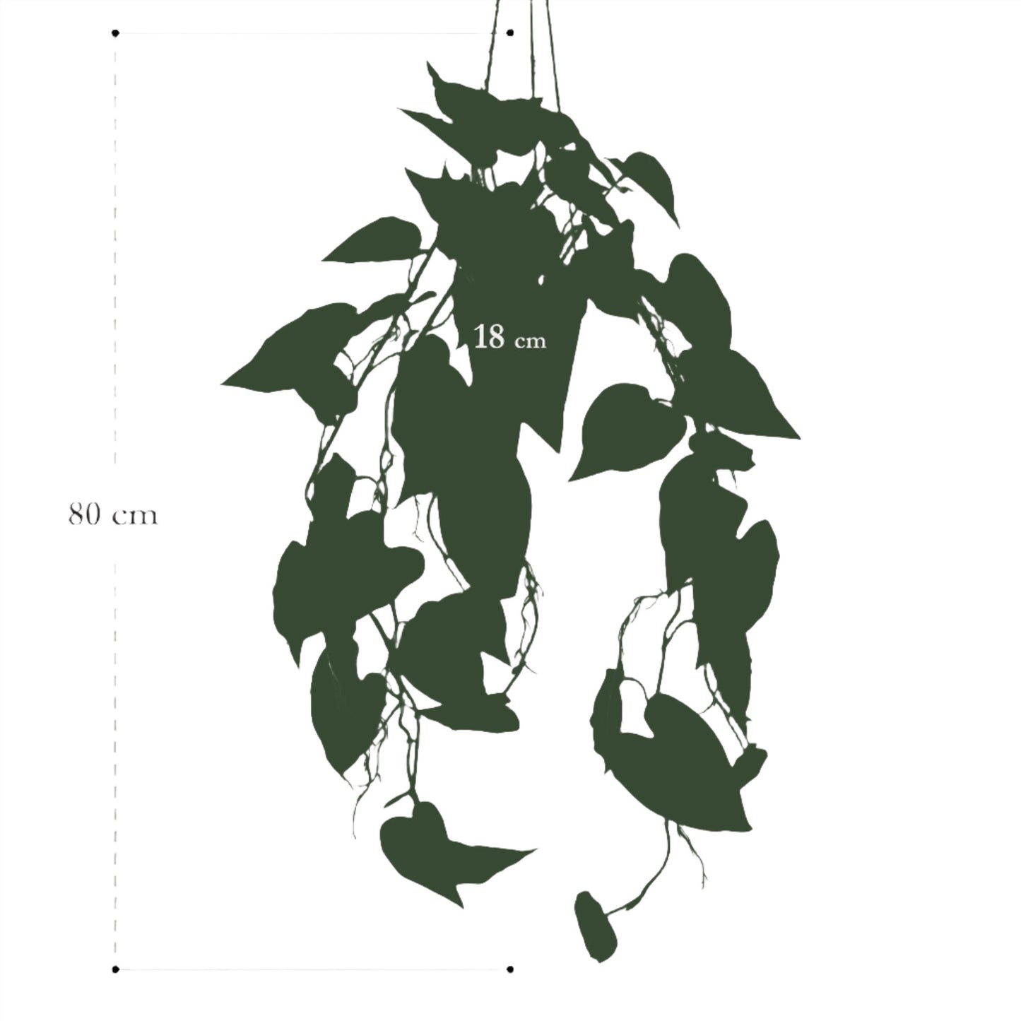 Planta Artificial - Filodendro Scandens - 80 cm