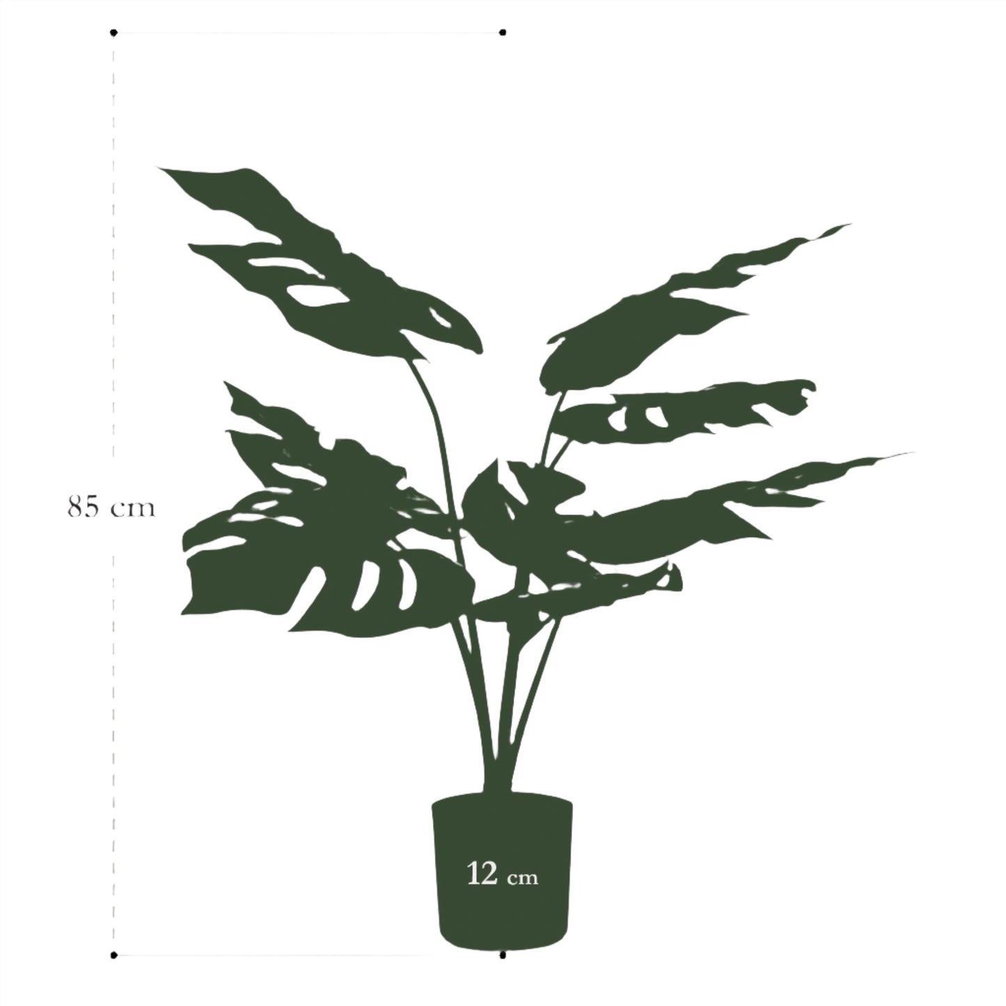 Planta Artificial - Monstera Deliciosa - 65 cm