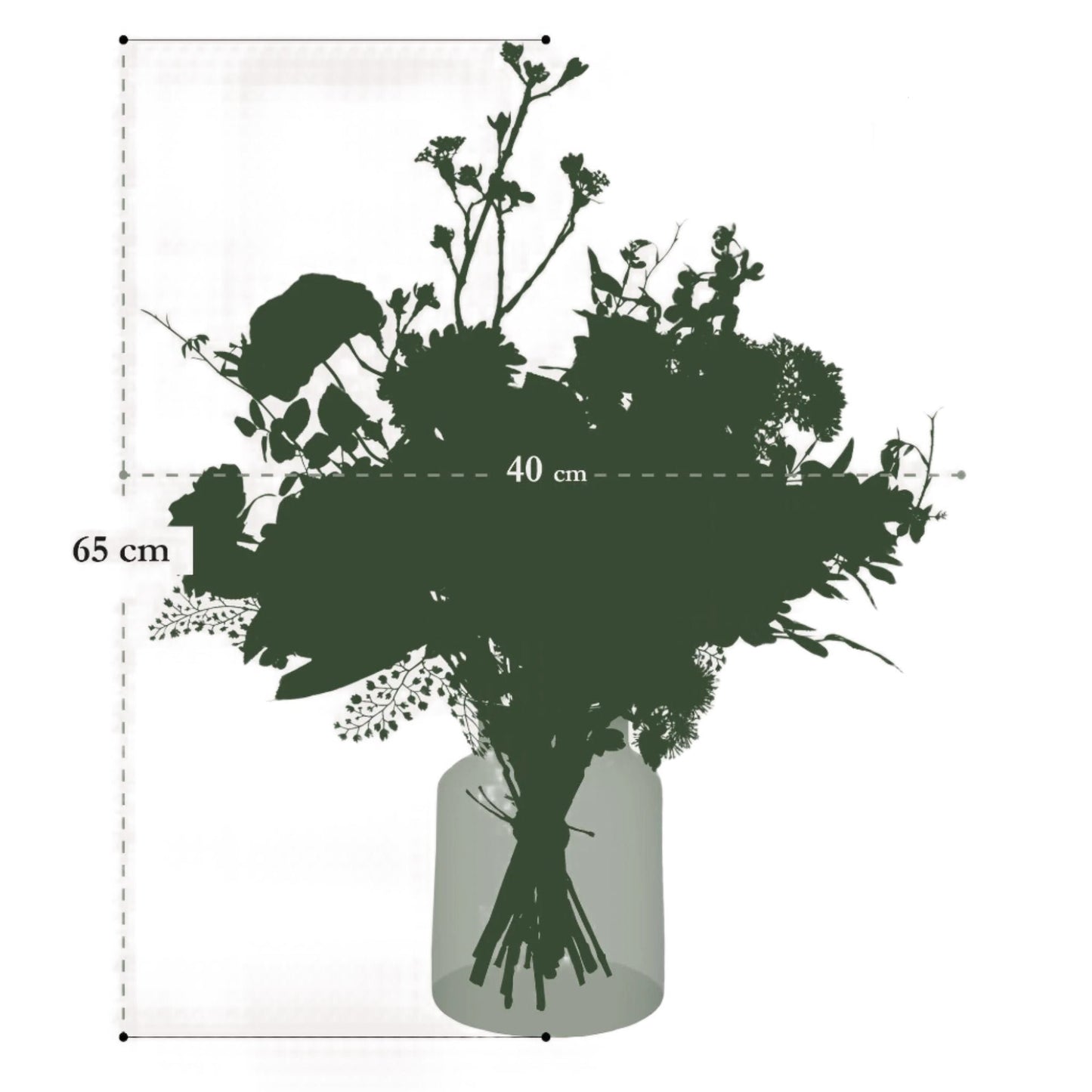 Kunstboeket - M - Mystieke Zomer - 65 cm