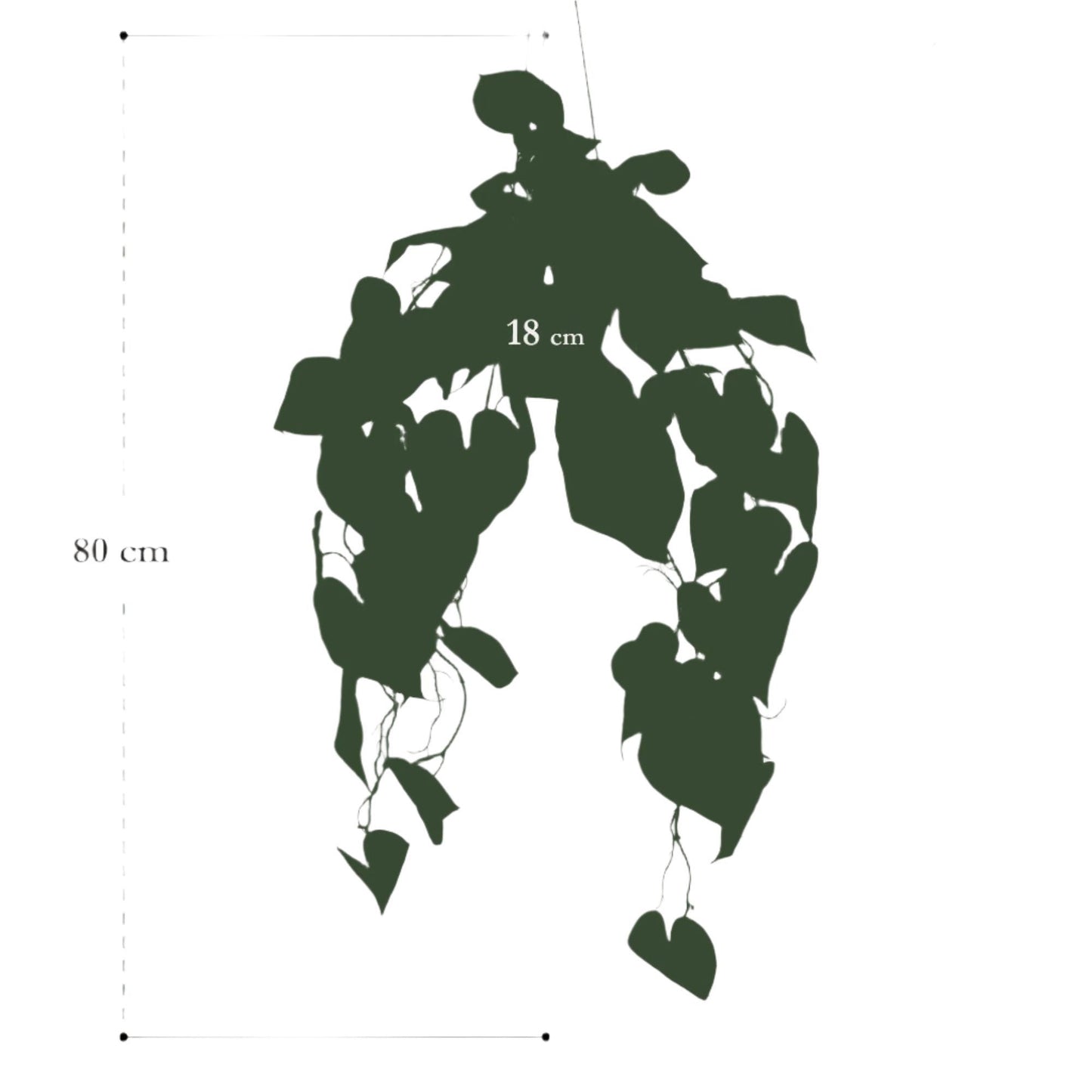 Planta artificial - Anthurium Clarinervium - 80 cm