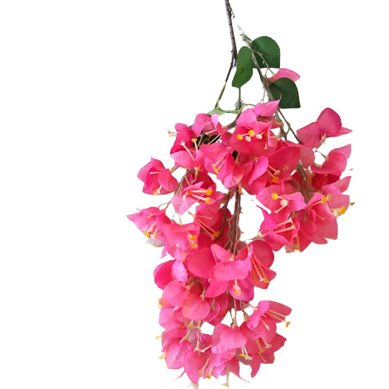 90Cm 70 Heades 8 Leaves Artificial Flowers Bougainvillea for Wedding House Garden Decorative Simulation Fake Plum Flower