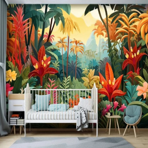 3D Wallpaper Cartoon Children'S Room Kindergarten Dream Forest Living Room TV Sofa Bedroom Backdrop Home Decor Fresco Poster