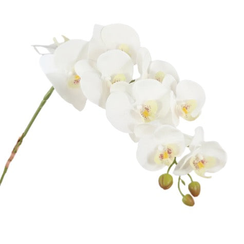 9 Heads 98Cm Artificial Butterfly Orchid Flowers Fake Moth Orchids Flowers for Wedding Christmas Festival Home Decor