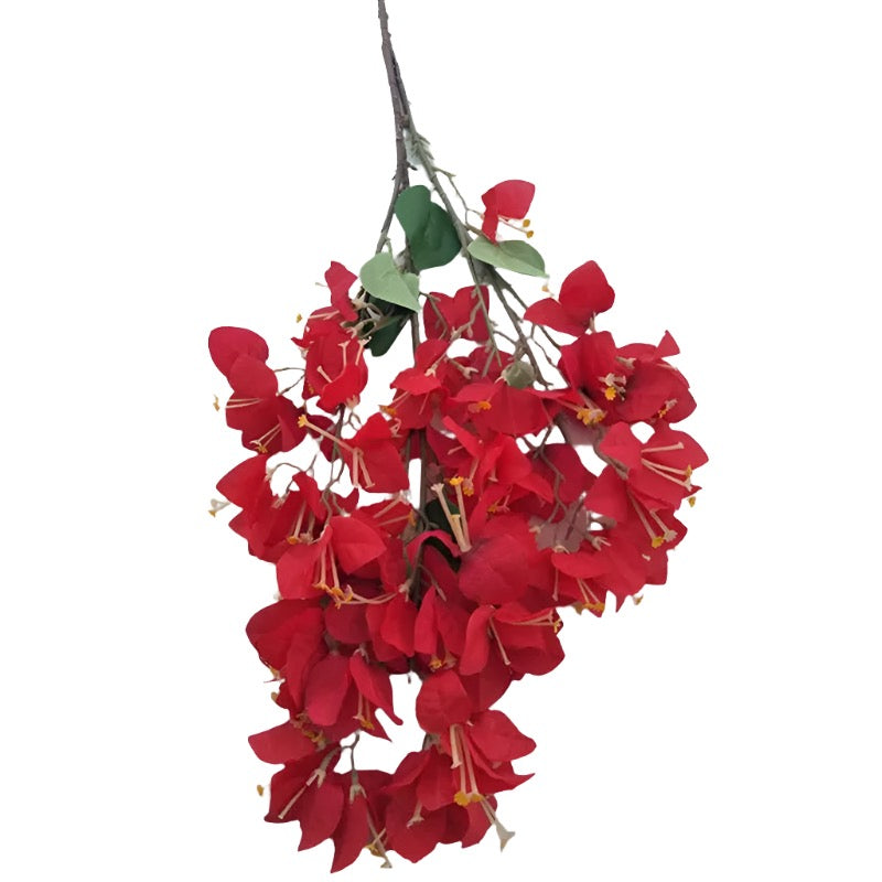 90Cm 70 Heades 8 Leaves Artificial Flowers Bougainvillea for Wedding House Garden Decorative Simulation Fake Plum Flower