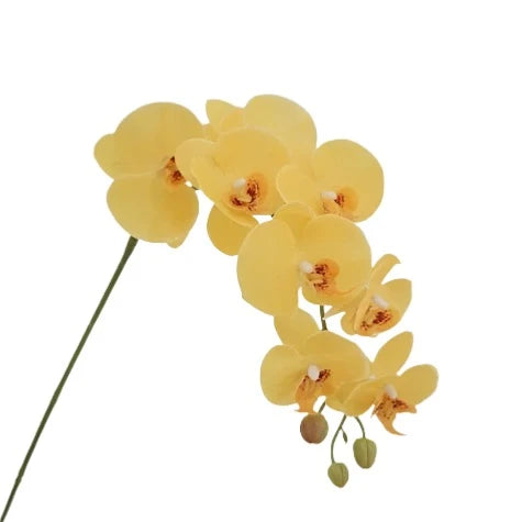 9 Heads 98Cm Artificial Butterfly Orchid Flowers Fake Moth Orchids Flowers for Wedding Christmas Festival Home Decor