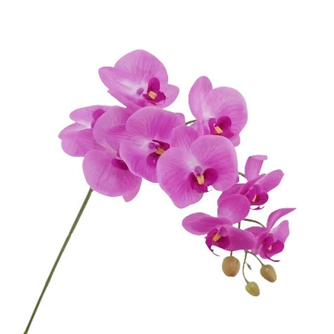 9 Heads 98Cm Artificial Butterfly Orchid Flowers Fake Moth Orchids Flowers for Wedding Christmas Festival Home Decor