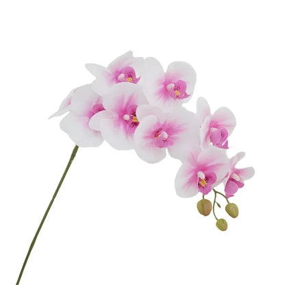 9 Heads 98Cm Artificial Butterfly Orchid Flowers Fake Moth Orchids Flowers for Wedding Christmas Festival Home Decor