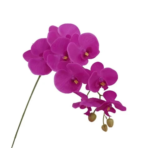 9 Heads 98Cm Artificial Butterfly Orchid Flowers Fake Moth Orchids Flowers for Wedding Christmas Festival Home Decor