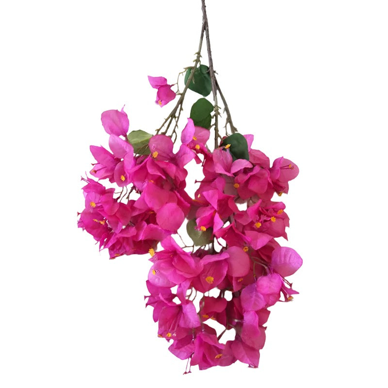 90Cm 70 Heades 8 Leaves Artificial Flowers Bougainvillea for Wedding House Garden Decorative Simulation Fake Plum Flower