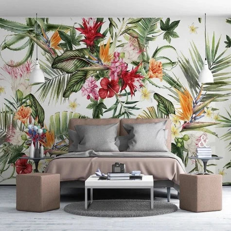 Custom 3D Wallpaper Modern Tropical Rain Forest Plant Leaf Cactus Photo Wall Murals Living Room Bedroom Creative Wall Painting