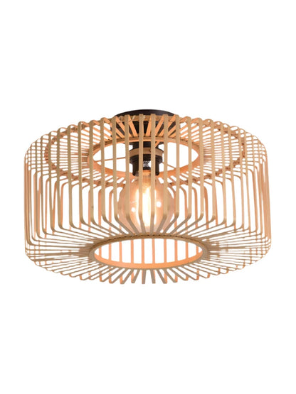 Joyful Ceiling Lamp Made of Bamboo Wood