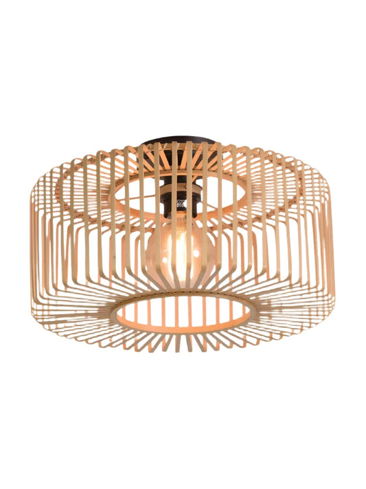 Joyful Ceiling Lamp Made of Bamboo Wood