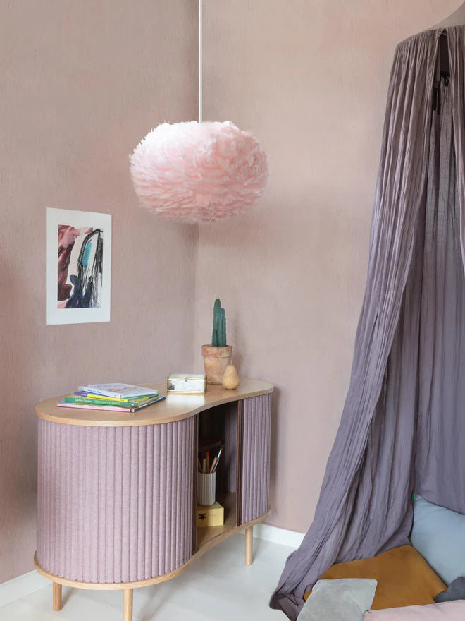 Feather Ceiling Lamp - Pink