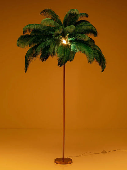 Feather Palm Vloerlamp - Groen