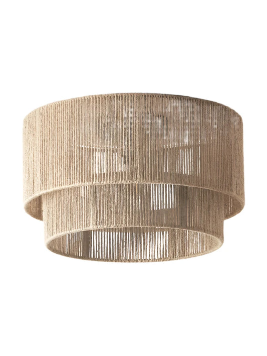 Cecilly Pendant Jute Lamp - Light Brown