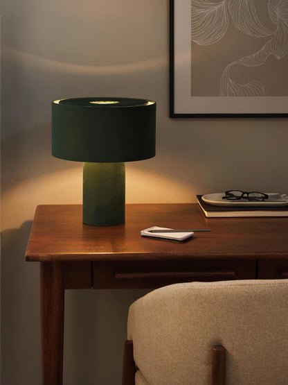 Table Lamp Rhona - Velvet Dark Green