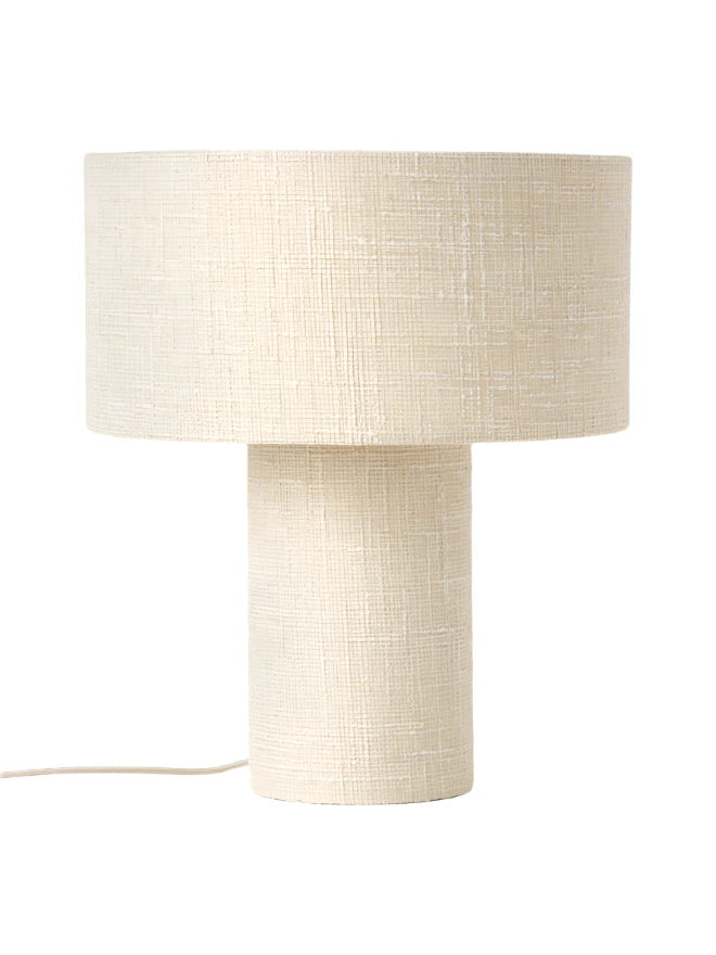 Lámpara de mesa Rhona - Terciopelo Beige claro