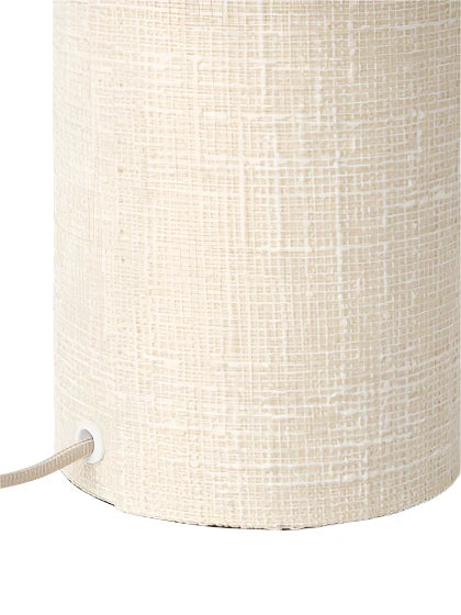 Lámpara de mesa Rhona - Terciopelo Beige claro