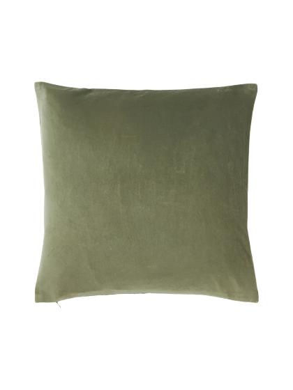 Abstract Velvet Cushion Cover Phillip - Olive Green