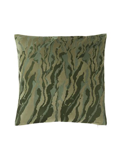 Abstract Velvet Cushion Cover Phillip - Olive Green