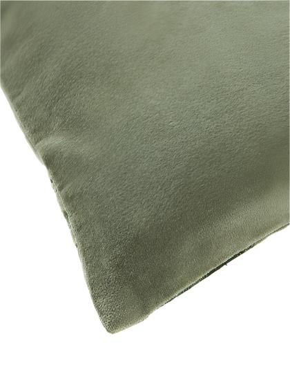 Abstract Velvet Cushion Cover Phillip - Olive Green