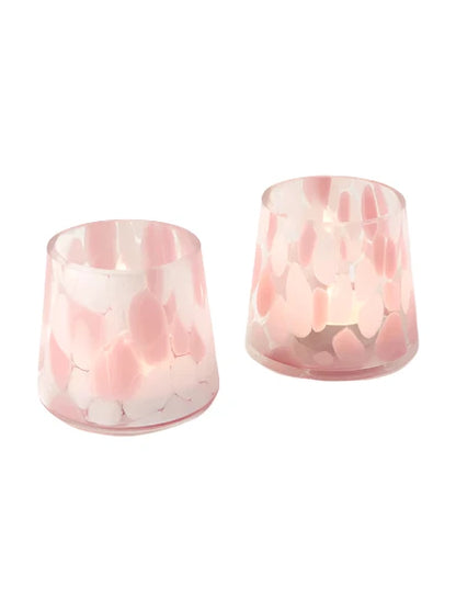 Set of 2 Handmade Tealight Holder Molly - Pink