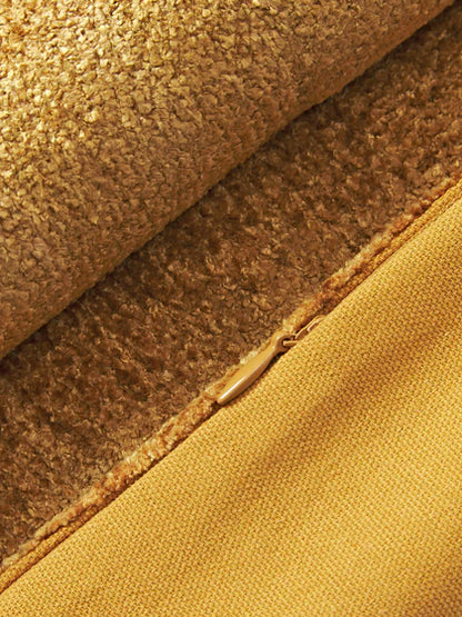 Cushion Cover Chenille - Mustard Yellow