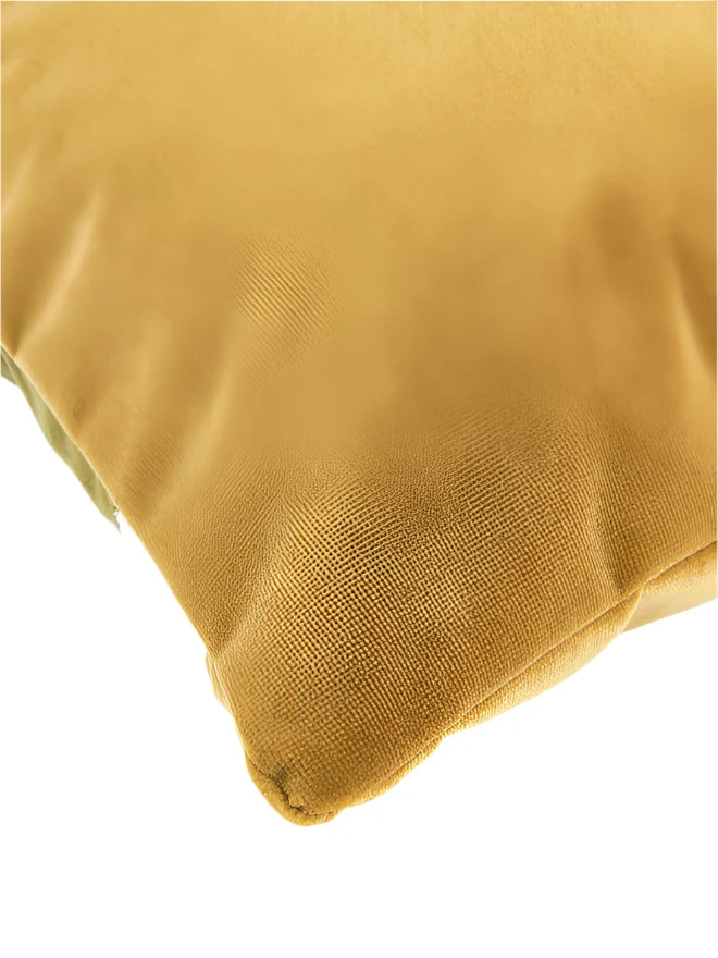 Visma Abstract Cushion Cover - Mustard Yellow