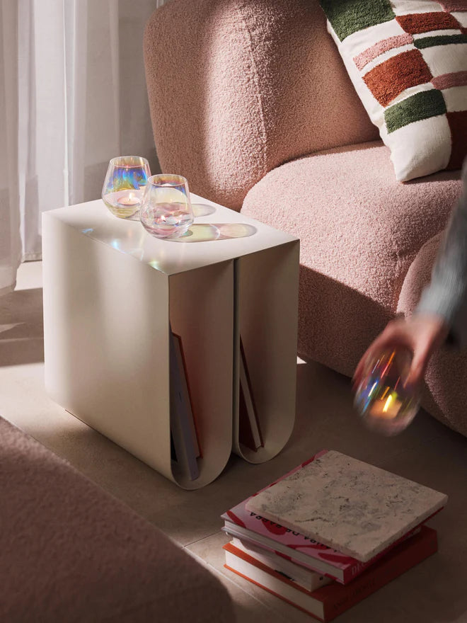 Handmade Rainbow Tealight Holders Set - Iridescent