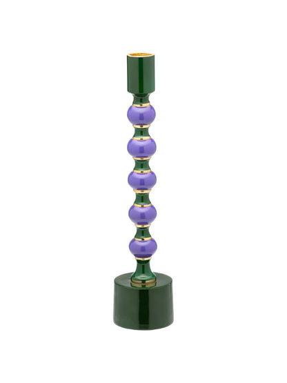 Metal Candle Holder Roxie - Dark Green