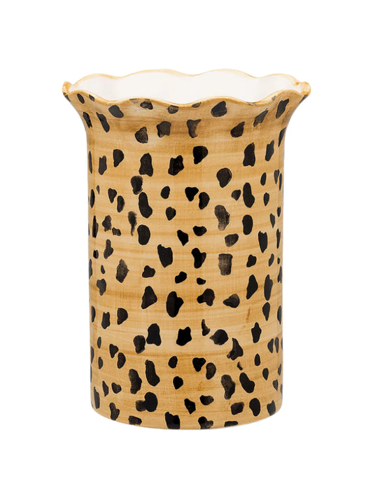 Cheetah Hand-Painted Vase - H 30 cm (Copy)