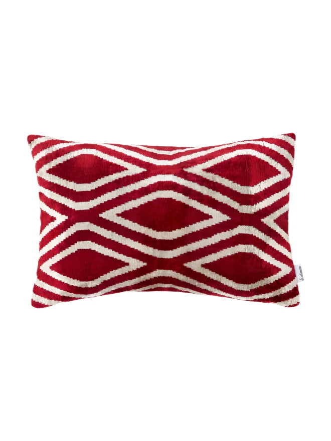 Les Ottomans' Vidia Abstract Cushion Cover - Red