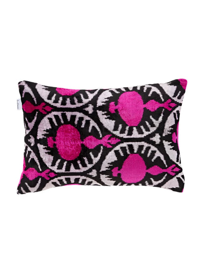 Les Ottomans' Velours Abstract Kussenhoes - Roze