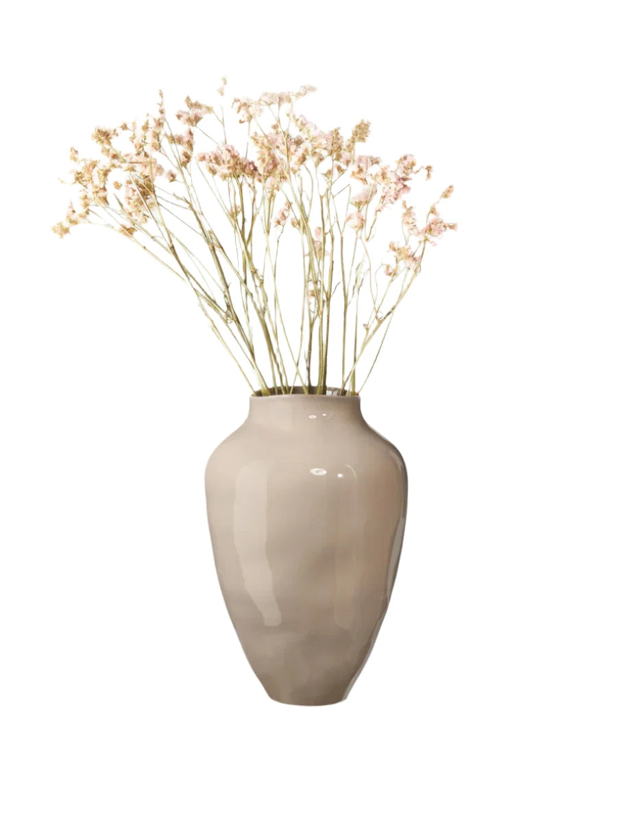 Letitia Handmade Vase - Beige - H 41 cm