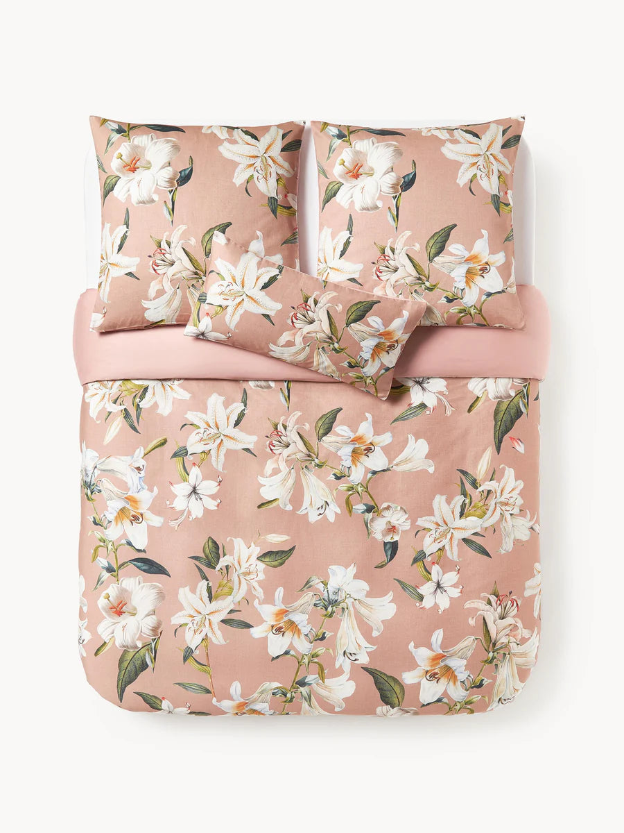 Juego de funda de cama Floriade - Rosa