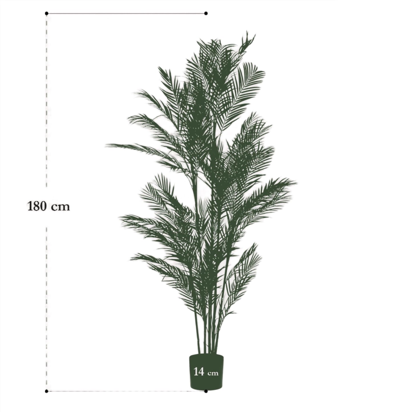 Árbol Artificial - Chamaedorea Elegans - Palmera - 120 cm hasta 180 cm