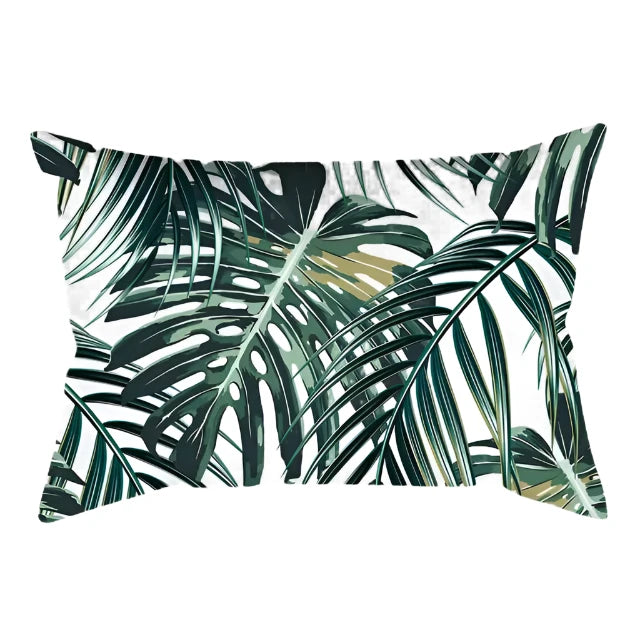 Hot Sale Tropical Flowers Plants Bed Pillow Case Travel Bedroom Pillow Cover Rectangle Small Pillow Cases 50*30 Cm