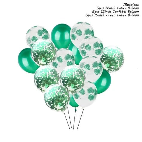 Jungle Party Palm Leaf Balloon Birthday Party Supplies Supply Tropical Summer Safari Party Decoration Hawaiian Party Decoration