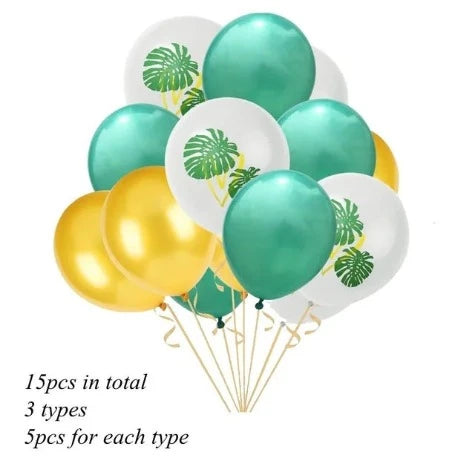 Jungle Party Palm Leaf Balloon Birthday Party Supplies Supply Tropical Summer Safari Party Decoration Hawaiian Party Decoration