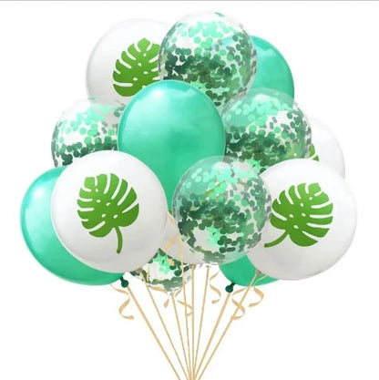 Jungle Party Palm Leaf Balloon Birthday Party Supplies Supply Tropical Summer Safari Party Decoration Hawaiian Party Decoration