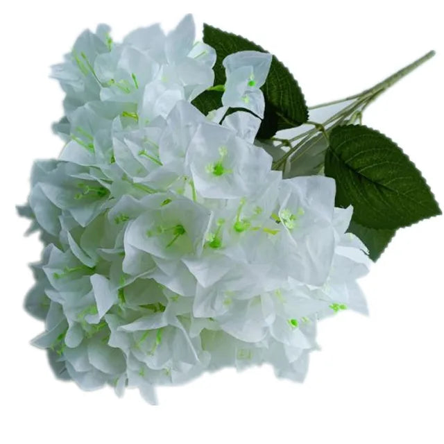 One Silk Bougainvillea Glabra Flower Bunch 5 Head Bougainvillea Spectabilis Willd for Wedding Party Floral Decoration