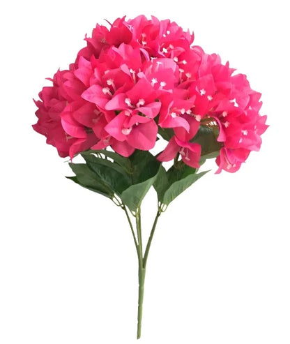 One Silk Bougainvillea Glabra Flower Bunch 5 Head Bougainvillea Spectabilis Willd for Wedding Party Floral Decoration