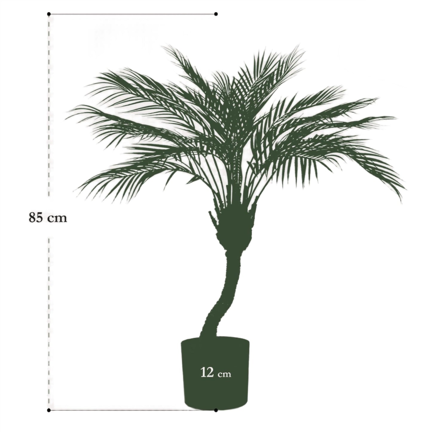 Artificial Plant - Chamaedorea Elegans - Berg Palm - 50 cm up to 85 cm