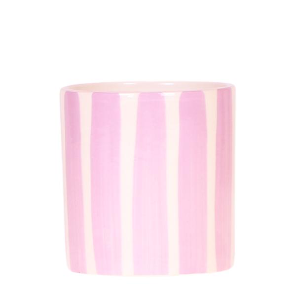 Geschilderde streep - Roze - 9 cm