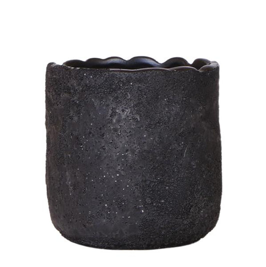 Maan Decoratieve Pot - Zwart - 9cm