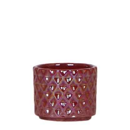 Diamond Pearl Bloempot - Rood - 6cm