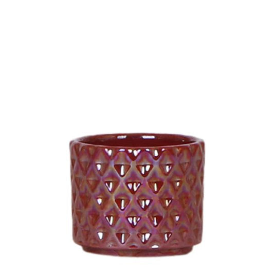 Diamond Pearl Bloempot - Rood - 6cm