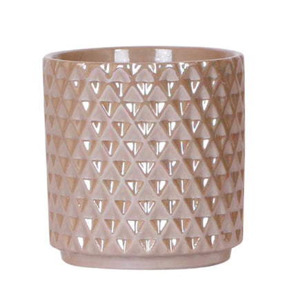 Diamond Pearl Pot- Sand - 9cm