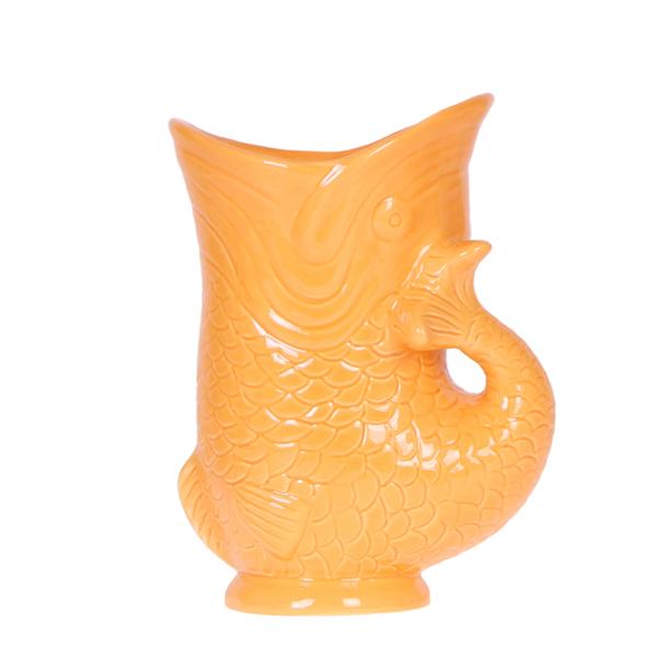 Vis Decoratieve Pot - Oranje - 9cm