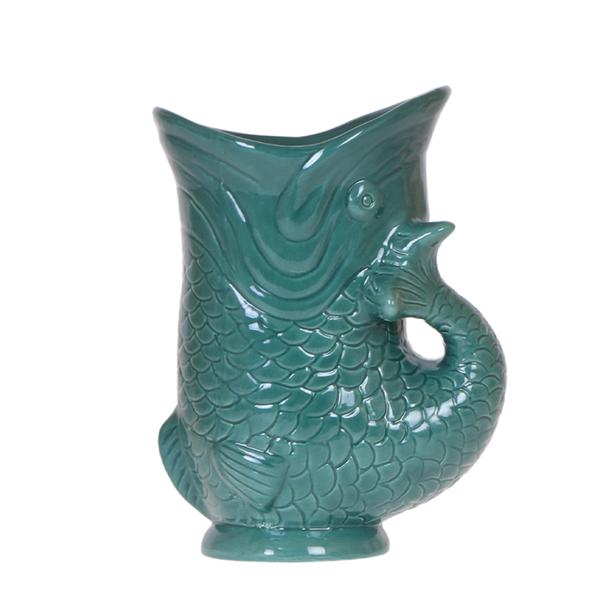 Fish Decorative Pot  - Green - 9cm